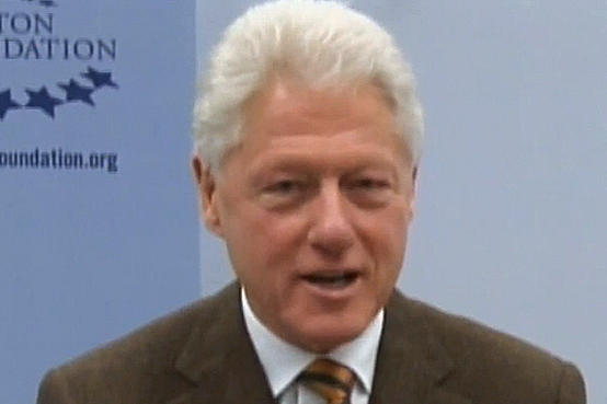 President Clinton honors Ira Leesfield for receiving the “Judge Learned Hand Award”
