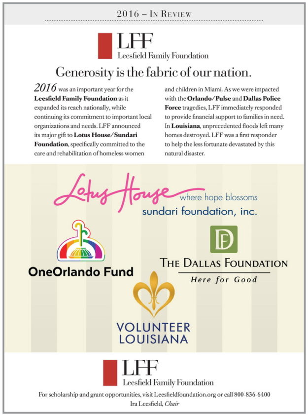 Generosity is the Fabric of our Nation